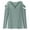 Green-05, variant on Womens Cold Shoulder Tops V Neck Eyelet Quarter Zip Blouses Fashion Casual Flowy Shirt