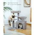 PAWZ Road 28" Small Cat Tree Tower Cat Condo with Perch Cat Scratching