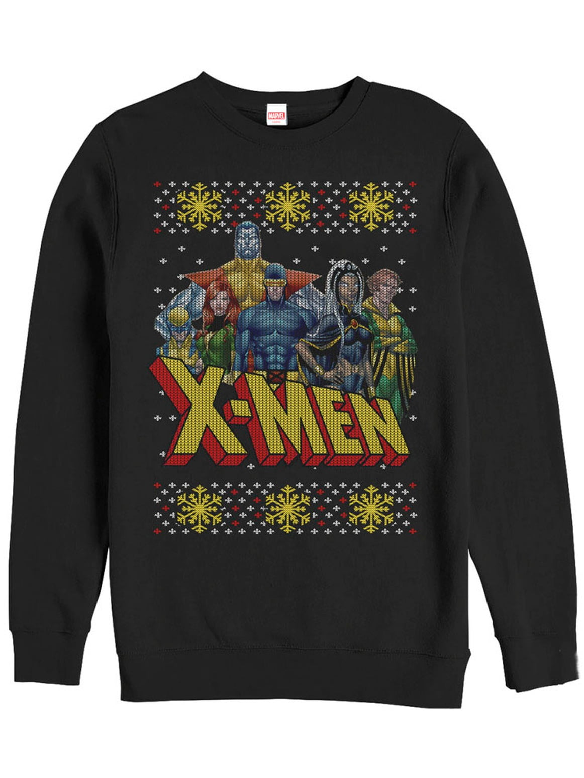 Marvel Men's Marvel Ugly Christmas X Men Group Sweatshirt Marvel Men's Marvel Ugly Christmas X Men Group Sweatshirt