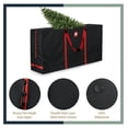 thumbnail image 5 of Rolling Christmas Tree Storage Bag 7.5ft Christmas Tree Box for Xmas Artificial Disassembled Trees Holiday Extra Large Storage Bags Container with Wheels & Handles Waterproof Canvas, 5 of 6
