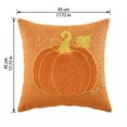 thumbnail image 1 of Halloween Throw Pillow Covers 18x18 Inch, Soft Plush Pumpkin Decorative Square Pillowcases, Farmhouse Holiday Cushion Covers for Sofa Living Room Home Fall Halloween Thanksgiving Decor, 1 of 3