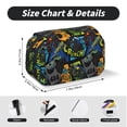 thumbnail image 5 of Rateoe Off-Road Vehicle Pattern Double Clamshell Pen Case, Storage Organizer with Two Zipper Compartments– Holds Up to 50 Pencils & Pens, 5 of 7