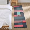 thumbnail image 3 of Yayeee Hallway Runner Rug 2'x6' Non Slip Machine Washable with Rubber Backing, Pink Geometric, 3 of 8