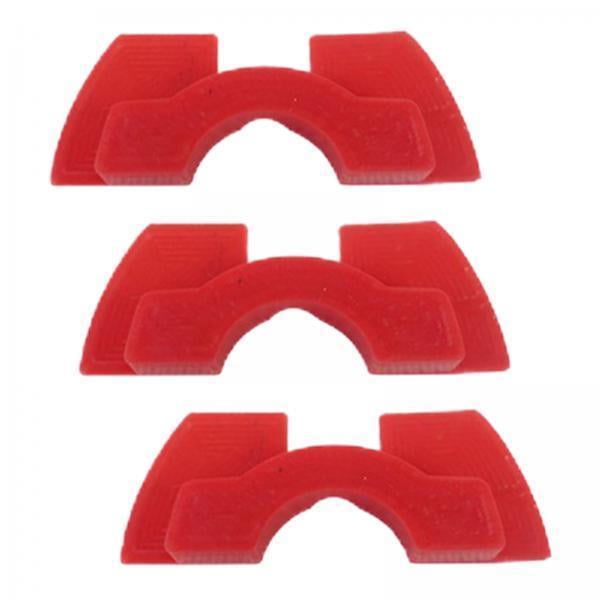 Paquete de 2-6 3x Accesorios de Almohadilla de Amortiguación de Goma para Scooter Eléctrico para M365 Rojo 2 piezas