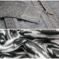 thumbnail image 3 of Men’s Quilted Lightweight Fleece Lined Two Tone Puffer Knitted Zipper Jacket (Grey, L), 3 of 3