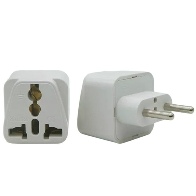 Universal Travel Plug Adapter with 3 Pin Design AC Power Converter for International Electrical Standards 10A 250V