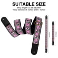 thumbnail image 3 of AODSK Cotton Embroidery Guitar Strap 2" Adjustable for Acoustic Electric Bass Ukulele with Picks Guitarists Gift, 3 of 7