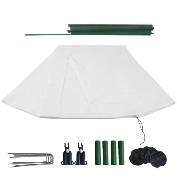 4 ft.x 8 ft.3 Layer Winter Plant Cover Anti-frost Animal Protection Bag 4.6 oz. Reuseable Cover Cloth