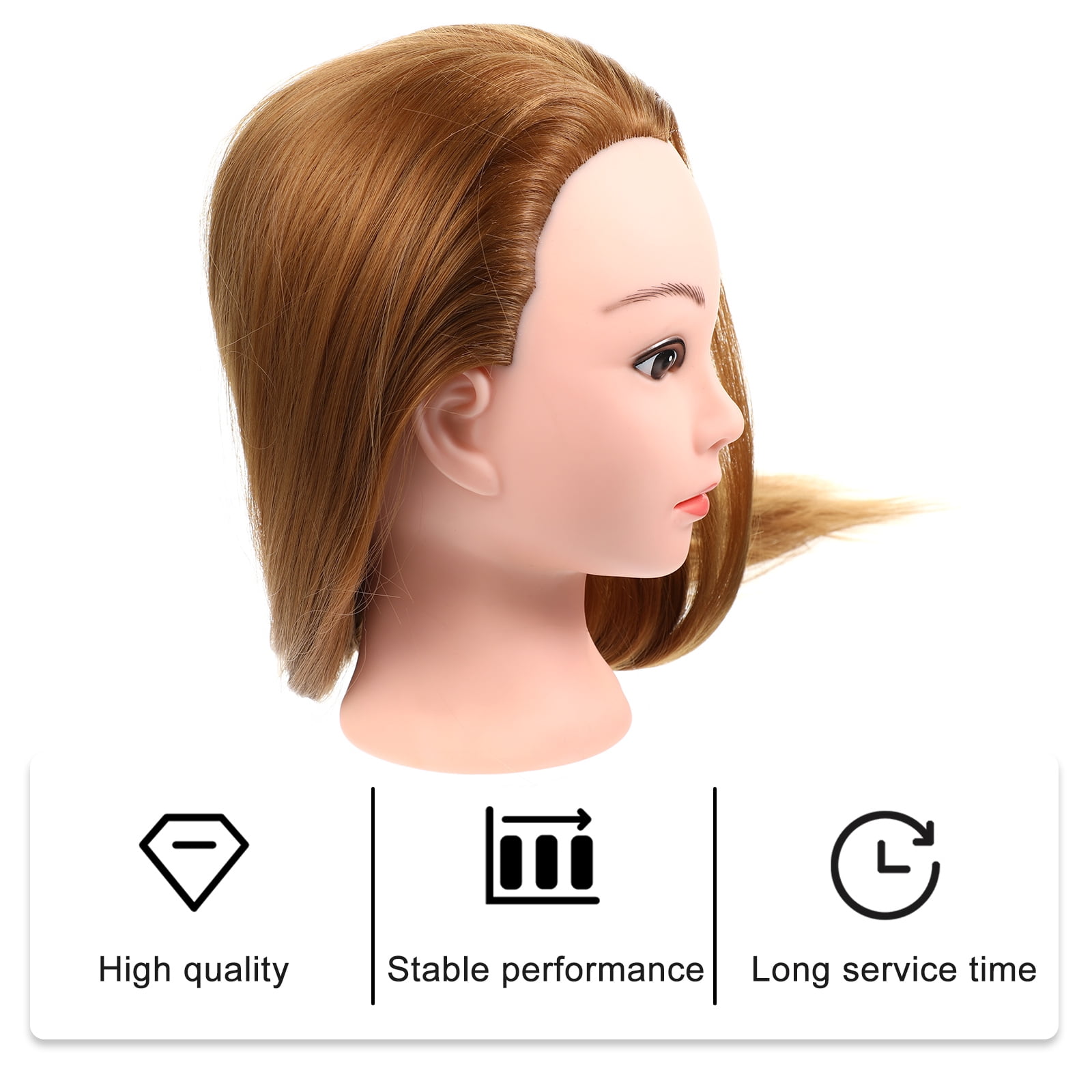 LOLIPPYY Golden Cosmetology Mannequin for Hair Styling Practice and Training Doll