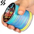 thumbnail image 2 of 100M 300M 5 Colors Strong PE Fishing Line 4 Strands Braided Fishing Line Multifilament Durable Fishing Line Pesca Gray 300m 0.12mm 18LB, 2 of 6
