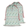 thumbnail image 2 of Christmas Bags Drawstring,Light Blue Christmas Tree Pattern Large Xmas Christmas Gift Bags,Reusable for Xmas and New Year Party Favors and Supplies,27.6" X 19.7", 2 of 6