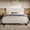White, variant on Virans Twin Size Bed Frame with Linen Upholstered Headboard, Platform Bed Frame, No Box Spring Needed, Wooden Slat Support, White