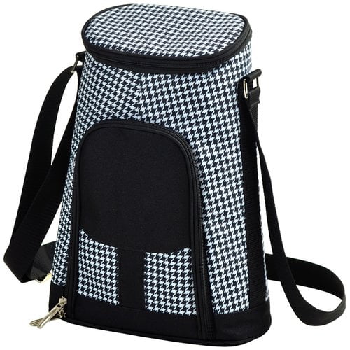 Picnic At Ascot 2 Can Houndstooth Insulated Wine Tote Cooler Walmart Com Walmart Com