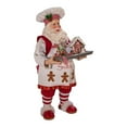 thumbnail image 2 of Kurt S. Adler Fabriché™ 11-Inch Holiday Gingerbread Chef Santa Fabric Figurine, 2 of 4