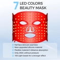 thumbnail image 4 of Mascarilla facial LED con terapia de luz EVFOFO 7-1 colores para piel facial, 4 of 9