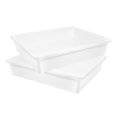 thumbnail image 2 of EeaseMX 2 bases rectangulares de plástico para macetas, bandeja de goteo sencilla para el hogar., 2 of 8