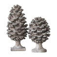 thumbnail image 2 of Set of 2 Pinecone Table Decor, Small: D7x10.5", Large: D7x14", 2 of 14