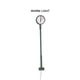 thumbnail image 4 of Cateissary Lámparas de reloj de plataforma, Material de Metal DIY, poste de luz en miniatura, diseño de tren, poste ligero, luces de calle, Artesanía Tipo12, 4 of 6