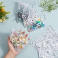 thumbnail image 4 of 100 bolsas de organza con forma de corazón para bodas, de 5 x 7 pulgadas, para regalo, color blanco, para joyería, con cordón transparente, para regalos de boda., 4 of 9