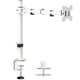 thumbnail image 1 of Soporte Ajustable para Monitor WALI Blanco, Brazo Individual para Monitor de hasta 27 Pulgadas y 10, 1 of 8