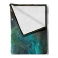 thumbnail image 2 of Space Soft Flannel Fleece Blanket, Majestic Orion Nebula Dust Cloud Celestial Energy Plasma Astronomical Object Picture, Cozy Plush for Indoor and Outdoor Use, 60" x 80", Teal Green, by Ambesonne, 2 of 5