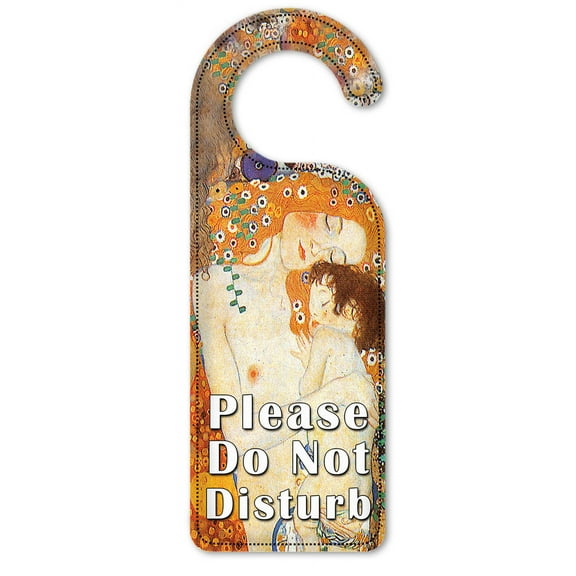 Do Not Disturb Door Knob Hanger Sign - Klimt: Ages of Women