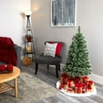 thumbnail image 3 of Nearly Natural 4ft. Wisconsin Slim Snow Tip Pine Artificial Christmas Tree with 100 Clear LED Light, 3 of 7