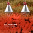 thumbnail image 4 of Lámpara de calor, lámpara de calor roja infrarroja lámpara de calor infrarroja plato con luz de Ajuste Alto-Bajo Para Cerdo para Pollitos Para Lechones para Aves de Corral, 4 of 7