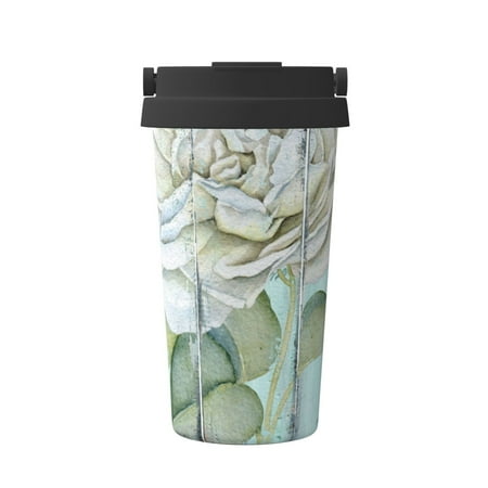 

Junzan Vintage Rose1 for Stainless Steel Vacuum Insulated Tumbler - Reusable Insulated Cold Brew Iced Coffee Cup Thermos -Gifts for Women Men Him Her