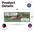 thumbnail image 2 of Collision Repair Vinyl Decal 48 Inch x 18 Inch Weatherproof Heavy-Duty Adhesive Backing | Vehicle Restoration, Professional Services, Expert Mechanics | Made in USA, 2 of 6