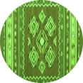 thumbnail image 1 of Ahgly Company Indoor Round Southwestern Green Country Area Rugs, 6' Round, 1 of 1