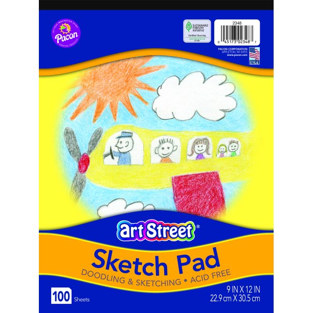 Art Street 9"x12" Medium Sketch Pad Paper