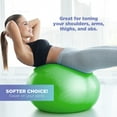 thumbnail image 5 of 26" Exercise Ball, Eco-Friendly Soft Anti-Burst Resistant 65cm Yoga Ball for Adults Durable Gym Fitness to Improve Power - Hibiscus, 5 of 6