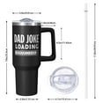 thumbnail image 2 of OBREWU Dad Joke Tumbler with Handle and Lid,40oz Dad Joke Double Wall Vacuum Insulated Tumbler,Dad Joke Cups Gift for Women and Men, 2 of 7