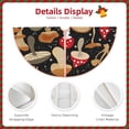 thumbnail image 4 of Daiia Various Mushrooms Drawing Merry Christmas Tree Skirt , Xmas Large Lace-up Tree Skirt, Santa Snowflakes Rustic Home Decorations New Year Party Farmhouse Decor-48", 4 of 7