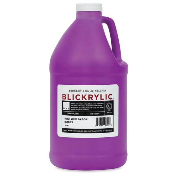 Blickrylic Student Acrylics - Fluorescent Violet, Half Gallon