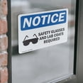 thumbnail image 4 of (2 Pack) Safety Glasses And Lab Coats Required Sign, 4 of 7