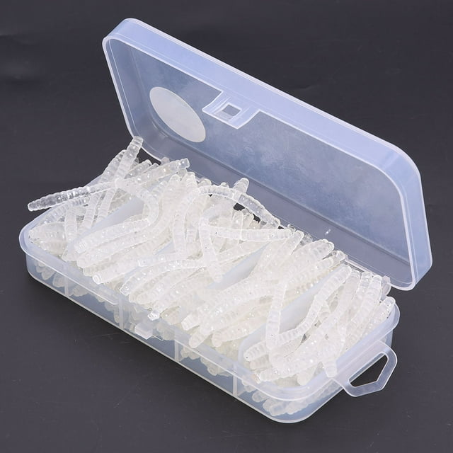 Señuelos de Pesca ANGGREK Cebo de Pesca 100PCS 6x0.4x0.4cm