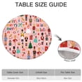 thumbnail image 6 of Pink Christmas Nutcracker Pattern Round Fitted Tablecloth with Elastic Edge,Dining Table Cover Waterproof,Outdoor Round Tablecloth for Camping,Dining,Indoor and Outdoor, 6 of 7