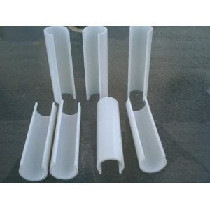 Snap Clamp 1/2 Inch X 4 Inches Wide For 1/2 PVC Pipe White 10 per Bag 