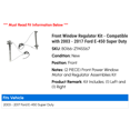 thumbnail image 2 of Front Window Regulator Kit - Compatible with 2003 - 2017 Ford E-450 Super Duty 2004 2005 2006 2007 2008 2009 2010 2011 2012 2013 2014 2015 2016, 2 of 2