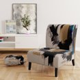 thumbnail image 2 of Designart « Blue Minimalist Expression III » Fauteuil d'Appoint Moderne Bleu Rembourré - Fauteuil Moderne pour Chambre, 2 of 7
