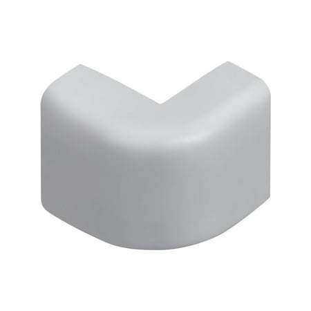 Corner Duct Raceway - CMPLE Wire Trak Outside Corner for Raceway PVC White, 1 1/2