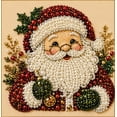 thumbnail image 2 of Christmas Decor Santa Pearl Art Kit for Adults | Diamond Painting Kit With Frame, DIY Home Decor Wall Art, Beginner DIY Seasonal Party Gift, 2 of 7