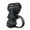 Black, variant on MRLESS 360° Rotating Bike Headlight Mount Clamp for Handlebar, Compact and Lightweight Flashlight Holder for Night Riding and Outdoor Use