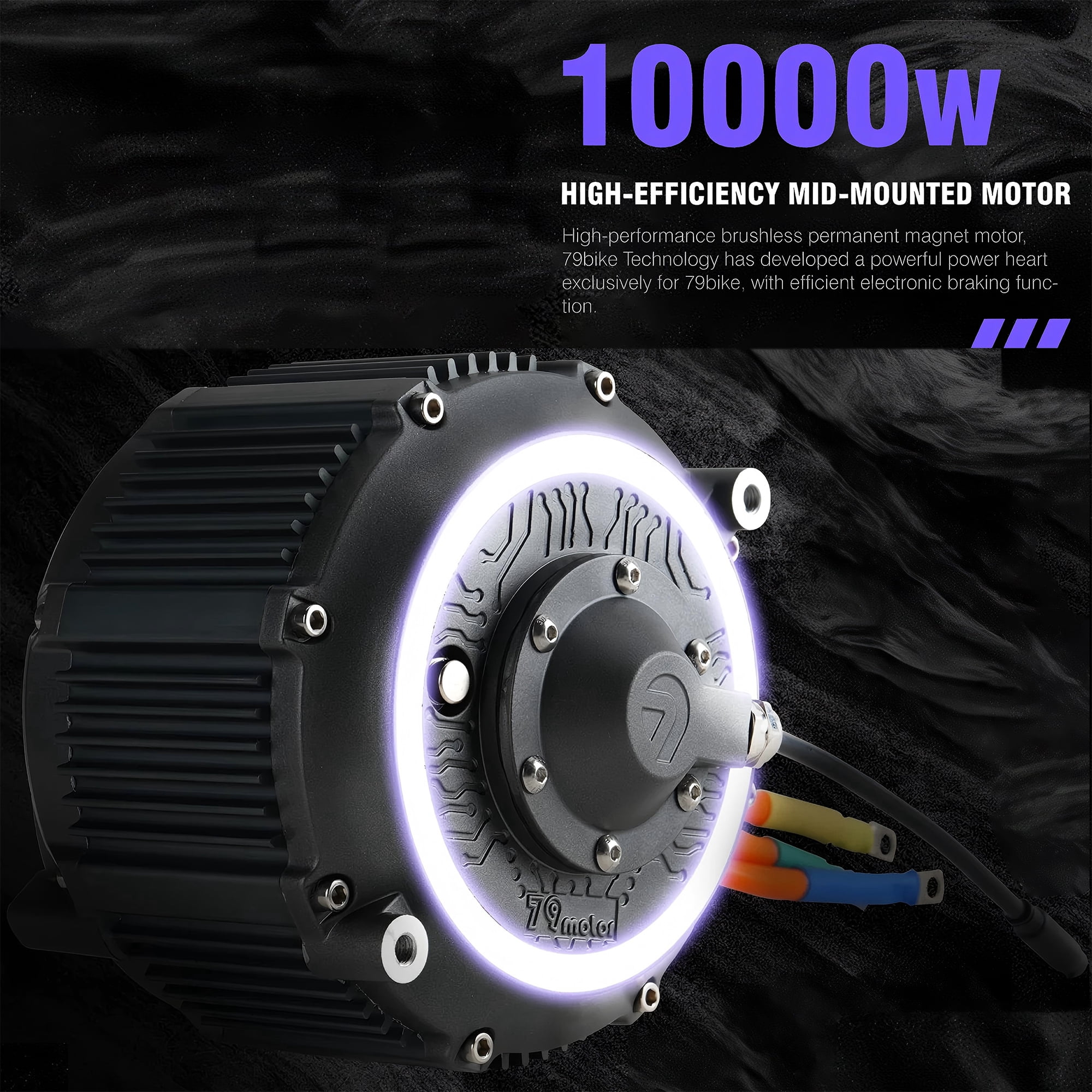 79Bike Falcon Pro Electric Dirt Bike,10000W(Peak) Mid-Mounted Motor,53 MPH 410 N.m,72V/35Ah Battary Off-Road Electric Motorcycle