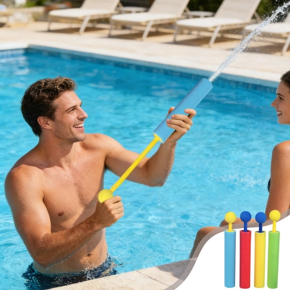 EVA Foam Water Gun, Lightweight Safe Pool, Summer Beach Swimming Water Fighting, Colorful Design