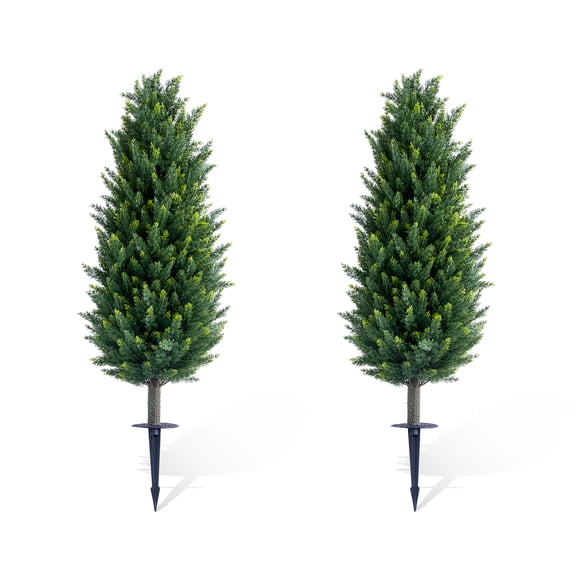 Artificial Topiary Ball Tree with Ground Spike for Indoor and Outdoor
