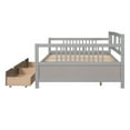 thumbnail image 4 of Tcbosik Full Size Daybed Wood Bed with Two Drawers,Gray, 4 of 9