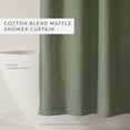 thumbnail image 7 of Cotton Blend Waffle Shower Curtain by Comfort Canopy, 72" x 72", Sage, 7 of 7
